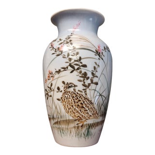 Early 1900s Japanese Studio Porcelain Vase For Sale