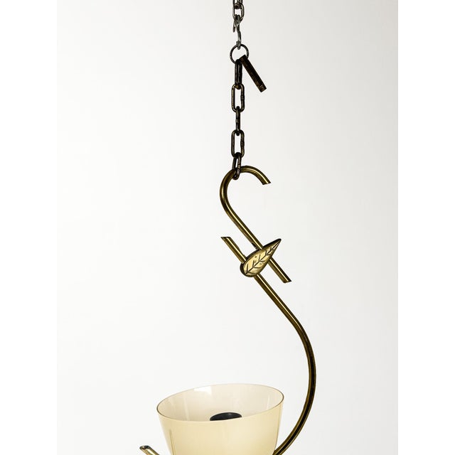 Swedish Modern Brass Pendant Lamp, 1950s For Sale - Image 6 of 7