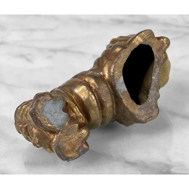 Brass Mid-Century Abstract Brass Tiger Figural Sculpture For Sale - Image 8 of 8