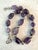 2020s Pre-Columbian Hand Carved Amethyst Beads With Silver Spacers Restrung Necklace For Sale - Image 4 of 6
