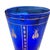 Vintage Boho Mid Century Hand Blown Cobalt Blue Glass Vase With Gold Honey Bee Accents For Sale - Image 17 of 18