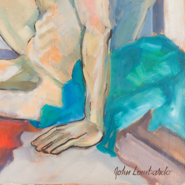 Male Nude With Distant Gaze - John Lombardo, C. 1980s For Sale In San Diego - Image 6 of 8