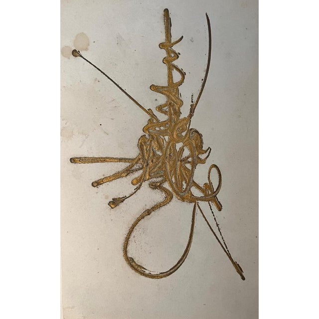 Modern Georges Mathieu, Composition, 1965, Original Drawing For Sale - Image 3 of 3