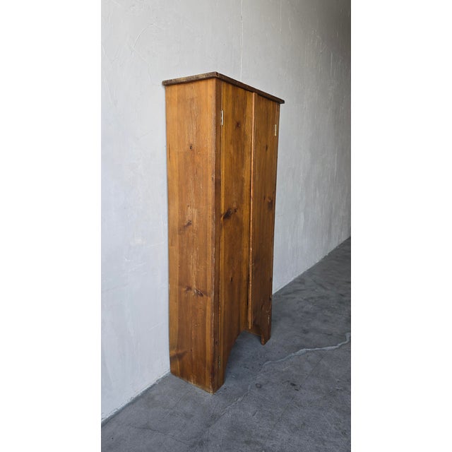 Wood Antique European Wabi Sabi Pantry Cabinet For Sale - Image 7 of 10