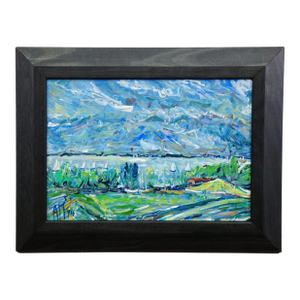 Gollenshausen, Lake Chiemsee – Oil Painting by Alexander Michael, 1994