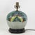 Chinese Antique Famille Rose Bok Choy Porcelain Table Lamp With Cabbage Leaf and Butterfly Motif For Sale - Image 3 of 13