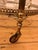1950s Antique Style Round Brass Bar Cart with Smoked Glass Tops, 1950s For Sale - Image 5 of 15