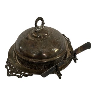 Vintage Hartford Silverplate Butter Dish For Sale