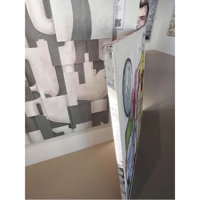 Scott Harper Mixed Media Painting titled “Chasing the Present II” 2022 For Sale - Image 10 of 12