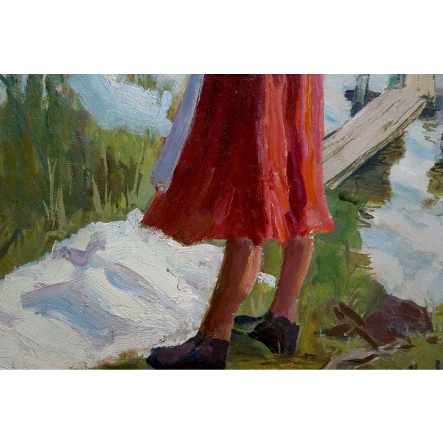 Oil Painting Washing Chakov | Chairish