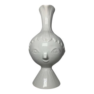 Vintage 1960s Japanese Midcentury MCM Nippon Yoko Boeki Vase Face Head Japan For Sale