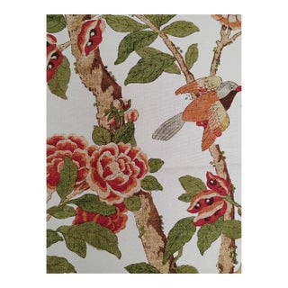 Gp & J Baker Fabric "Chinese Eldon" Linen- 6.1 Yards For Sale