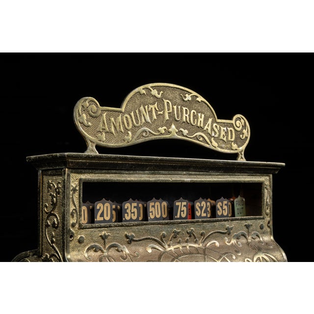 Art Nouveau Late 19th Century "Michigan" Model Cash Register by National For Sale - Image 3 of 18