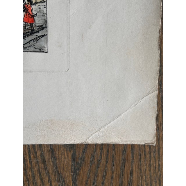 Early 20th Century Eugene Louis Veder Barbizon Les Charmettes Hand Colored Etching Signed French For Sale - Image 5 of 5