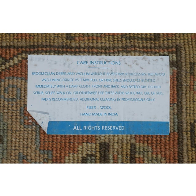 Approx. 9 X 12 Wool Size Indian Made Heriz Rug For Sale - Image 12 of 12
