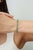 Classic 10.05 Ct Natural Oval Emerald & Diamond Tennis Bracelet in Solid 925 Silver For Sale - Image 6 of 12