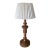 Charming Carved Wood Turned Lamp For Sale