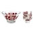 Mid 20th Century Wheaton Glass Graphic Salad Bowls Set, 7 Pieces For Sale