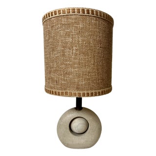 Vintage Travertine Table Lamp, Italy, 1960s For Sale