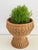 Wood Rattan Pedestal Planter Baskets Large - A Pair For Sale - Image 7 of 7