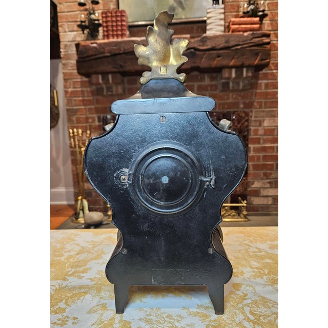Black Ansonia Clock For Sale - Image 8 of 18