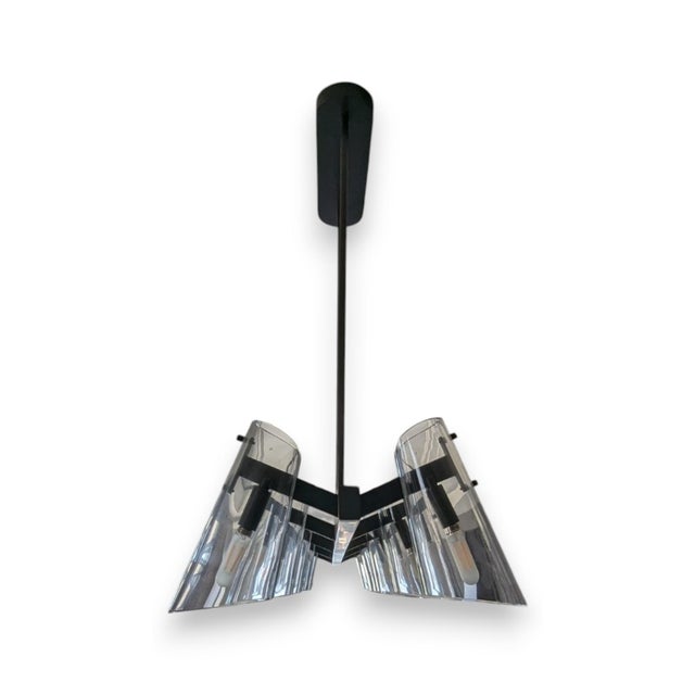 Contemporary Contemporary Jonathan Browning Valette Solid Brass Linear Chandelier For Sale - Image 3 of 6