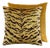 The House of Scalamandré Tigre - Silk Square Pillow, Gold, 22 X 22 For Sale