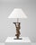 1900s Italian Wood Carved Table Lamp On Metal Base For Sale - Image 16 of 18