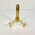 1970s Vintage Boho Chic Hollywood Regency Brass Picture Tabletop Easel For Sale - Image 4 of 10