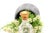Glass Perfume Bottle with Gold Lid For Sale - Image 5 of 6