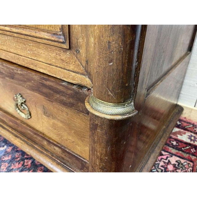 Antique Empire Style Oak Wardrobe, 1800s For Sale - Image 14 of 18