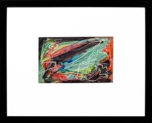 1950s Rolph Scarlett, Untitled (Original Framed Watercolor on Cardboard)