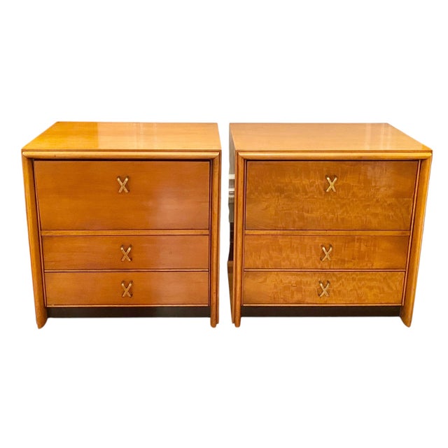 Paul Frankl Paul Frankl Johnson Furniture Company Bedside Tables, a Pair For Sale - Image 4 of 12
