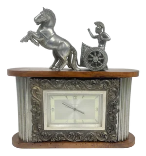 Vintage Liberty Clock with Biga, 1920s