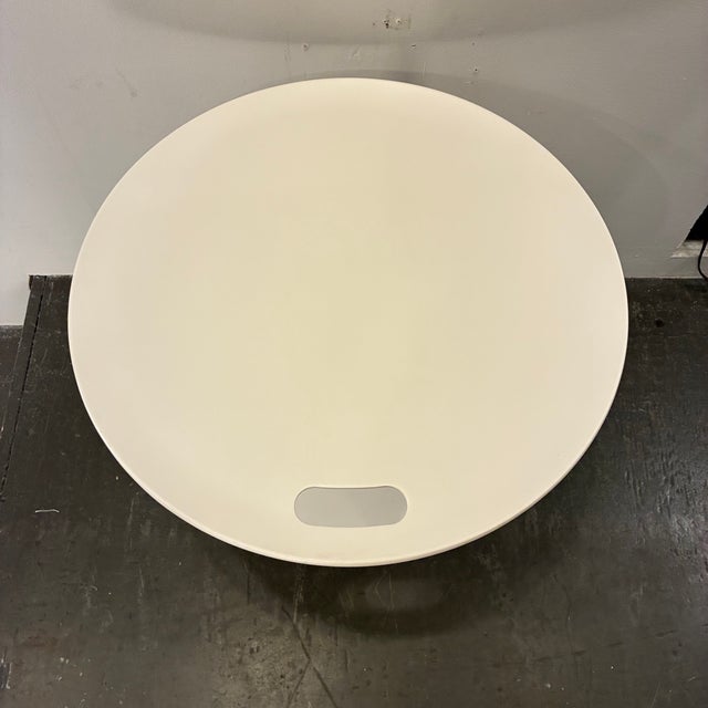 Vitra White Rise Table by Jasper Morrison for Vitra For Sale - Image 4 of 5