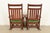 Brown Stickley Brothers Style Antique Mission Oak Arts & Crafts Rocking Chairs, Pair For Sale - Image 8 of 9