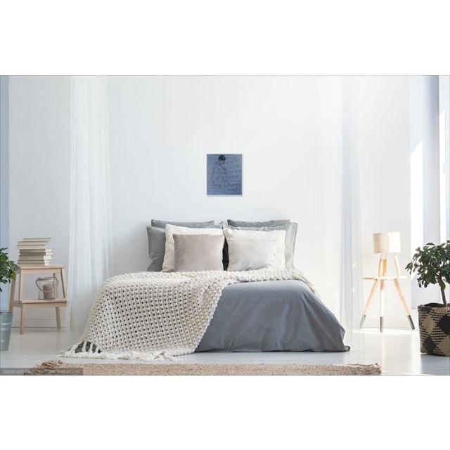 "Blue Nude" French Modern Nude For Sale - Image 4 of 6