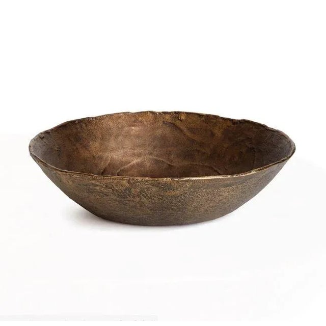 Kenneth Ludwig Chicago Myron Brass Finish Decorative Bowl For Sale - Image 4 of 4
