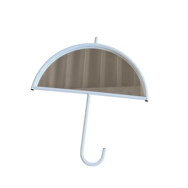 Postmodern Umbrella Shaped Wall Mirror, Italy 1980s For Sale - Image 6 of 9