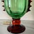 1980s Pair of Green and Golden Brown Murano Glass Vases For Sale - Image 13 of 13