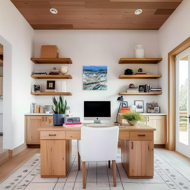 Textile Quarry Landscape - Impasto Abstract Blue Grey Beige Painting Original Artwork by Dana Cowie For Sale - Image 7 of 9