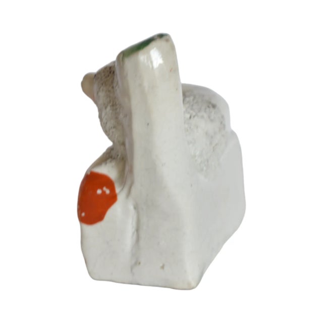 Ceramic Fitz the Fairing Staffordshire Poodle and His Portrait by Susannah Carson For Sale - Image 7 of 11