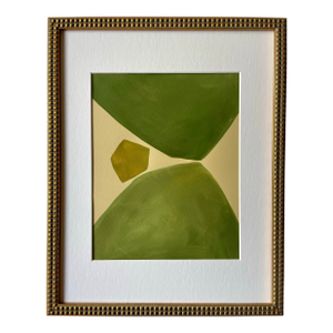 2025 " Il Diritto" Contemporary Minimalist Painting on Paper by Artist r.k. Red