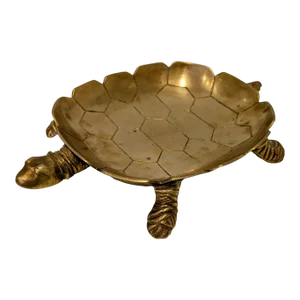 1970s Brass Turtle Tortoise Valet
