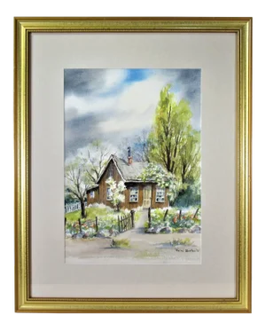 Rachel Bentley, Landscape with House, 1973