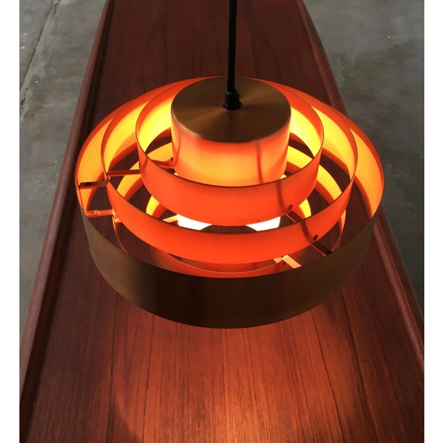 Mid-Century Modern Mid-Century Ultra Pendant Lamp by Jo Hammerborg for Fog & Mørup, 1960s For Sale - Image 3 of 18