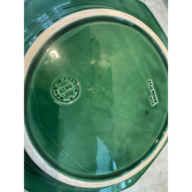 Green Collection of J. Paul Pichon Dinnerware Hand Made in France For Sale - Image 8 of 12