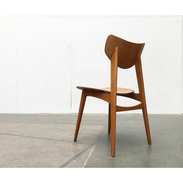 Elegant mid-century chair. From the language of form and materiality, this design with a great probability dates from the...
