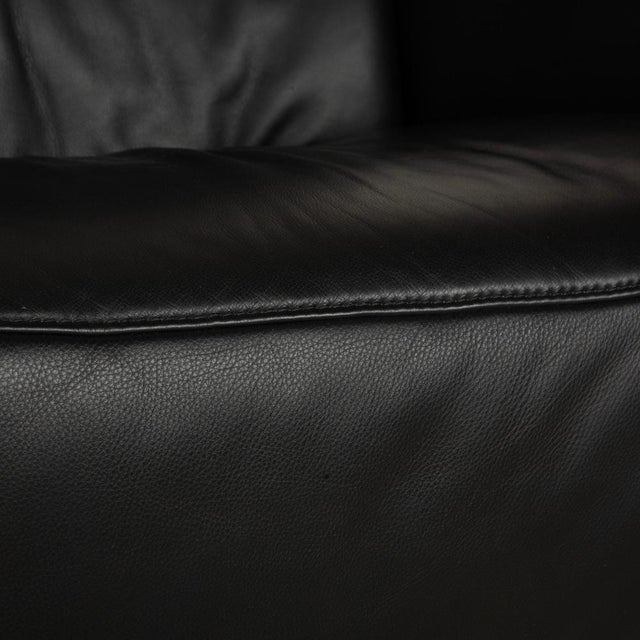 Black Leather 4562 Two-Seater Sofa from Himolla For Sale - Image 4 of 13