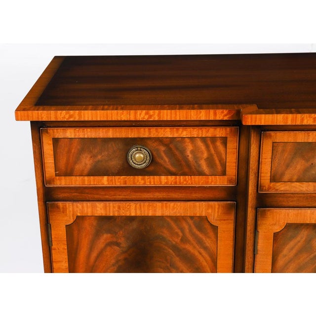 Vintage Flame Mahogany Sideboards from Harrods, Late 20th Century, Set of 2 For Sale - Image 16 of 18